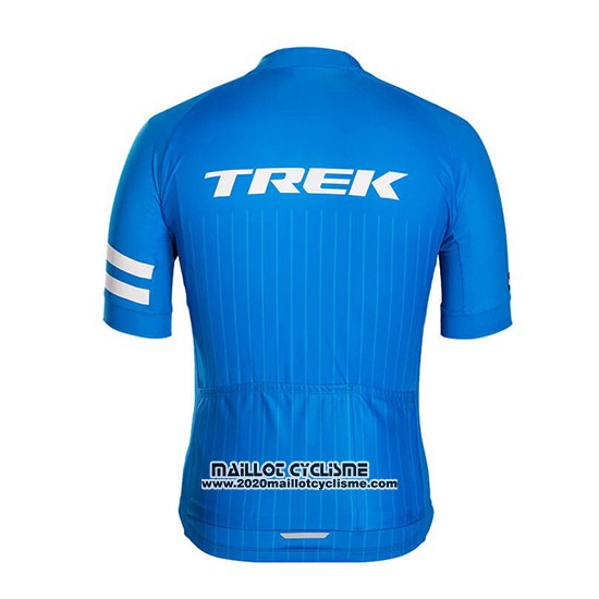 2018 Maillot Ciclismo Trek Bontrager Bleu Manches Courtes et Cuissard
